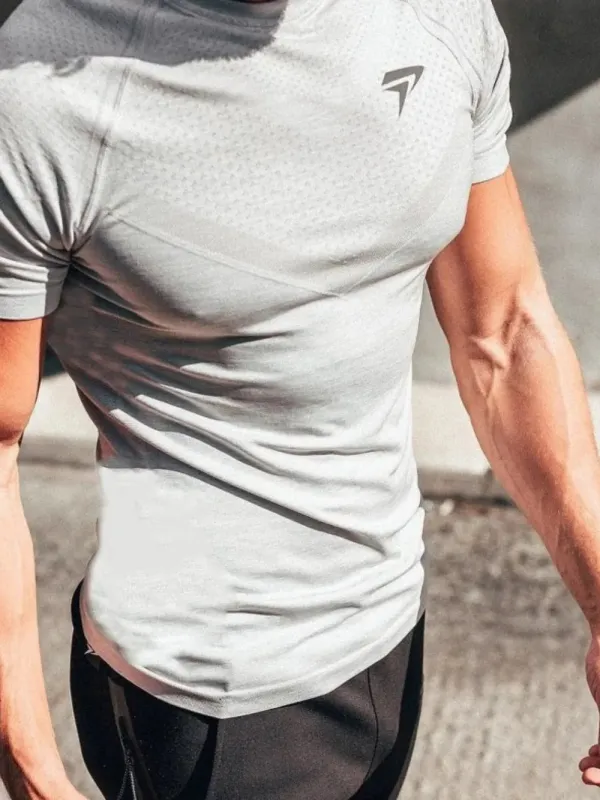 Men's Plus Size Round Neck Short Sleeve T-Shirt sold by Gigi Laurent