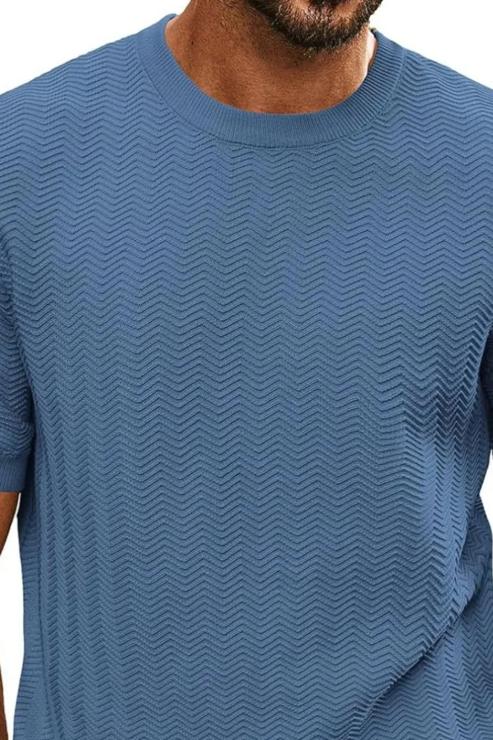 Men's Full Size Round Neck Short Sleeve T-Shirt Plus Size sold by Gigi Laurent product image thumbnail 2