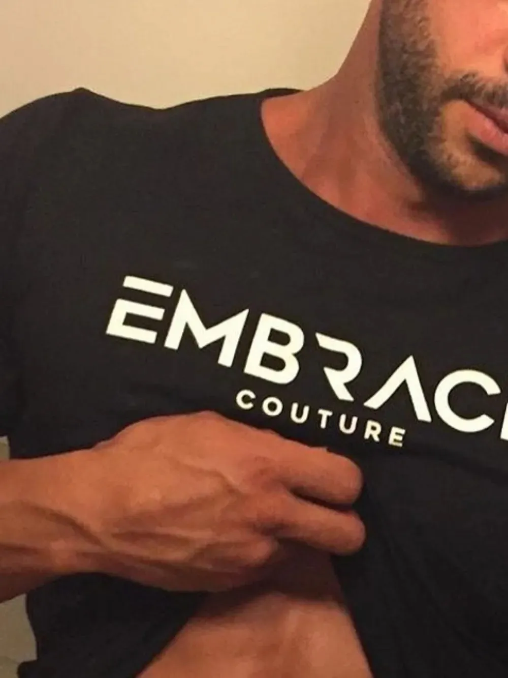 Men's Letter Graphic Round Neck Short Sleeve T-Shirt sold by Gigi Laurent product image thumbnail 3