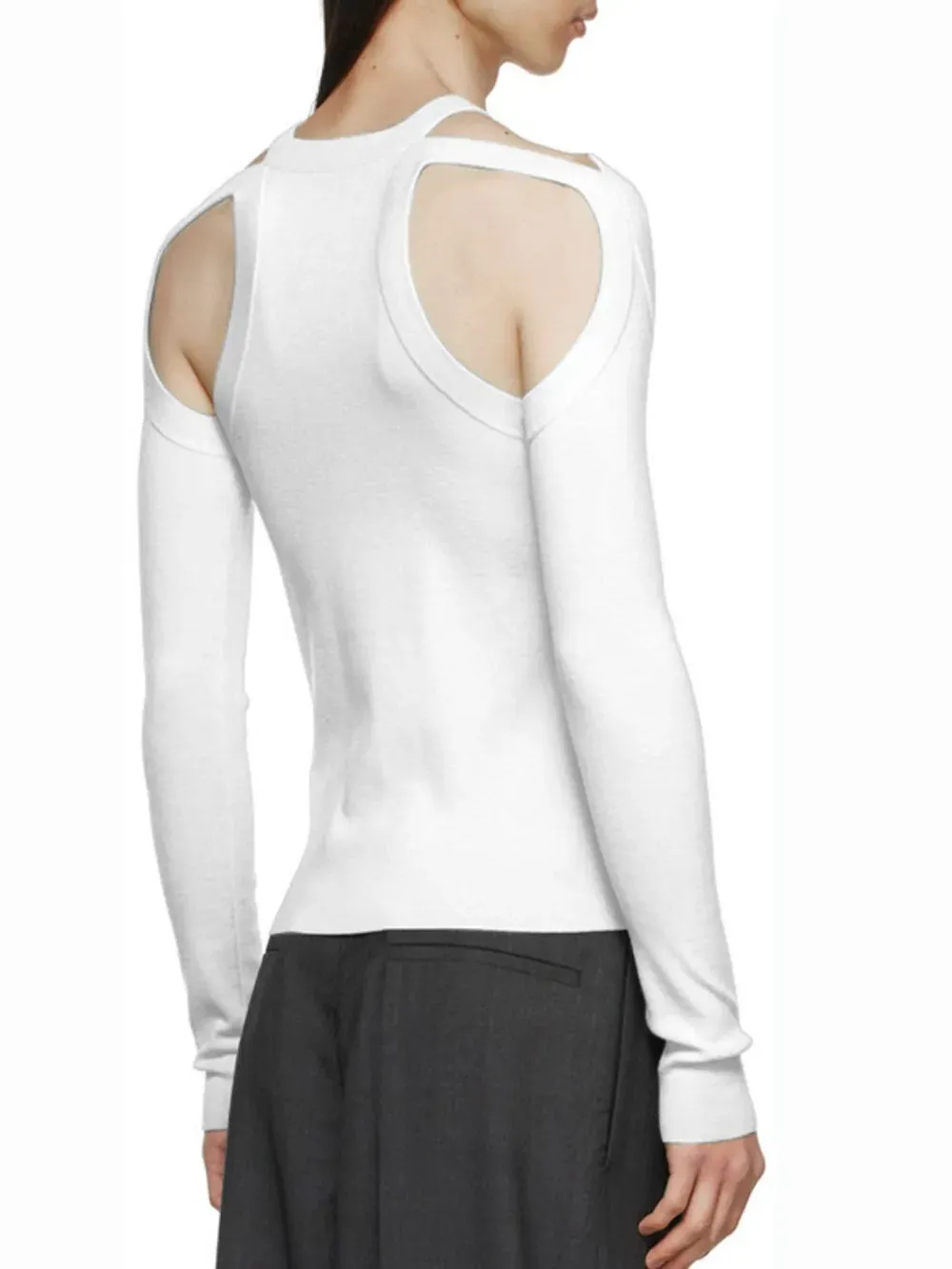 Men's Full Size Cutout Round Neck Long Sleeve Top Plus Size sold by Gigi Laurent product image thumbnail 2