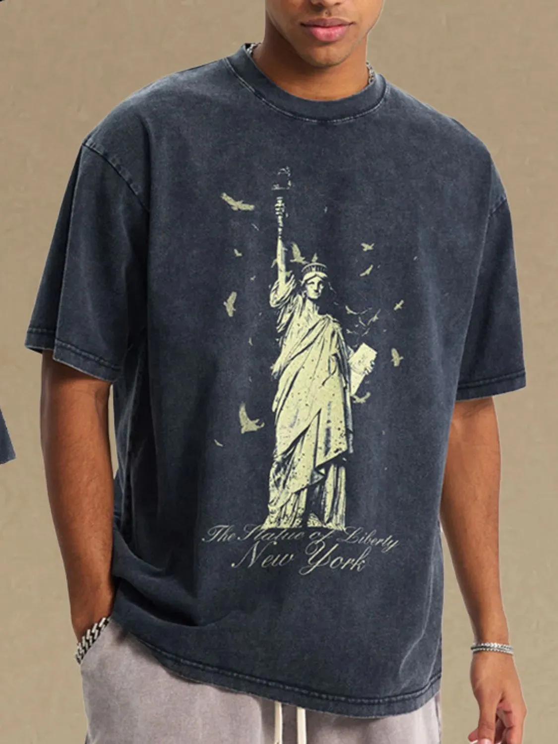 Men's Graphic Round Neck Half Sleeve T-Shirt sold by Gigi Laurent product image thumbnail 3