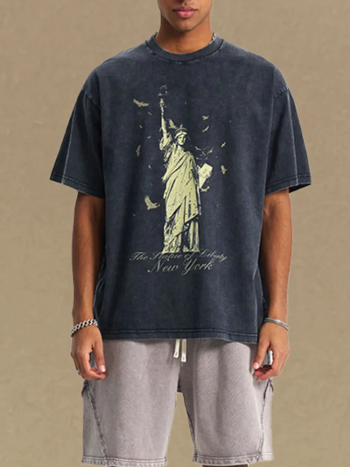 Men's Graphic Round Neck Half Sleeve T-Shirt sold by Gigi Laurent product image thumbnail 2