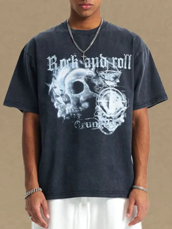 Men's Graphic Round Neck Half Sleeve T-Shirt sold by Gigi Laurent