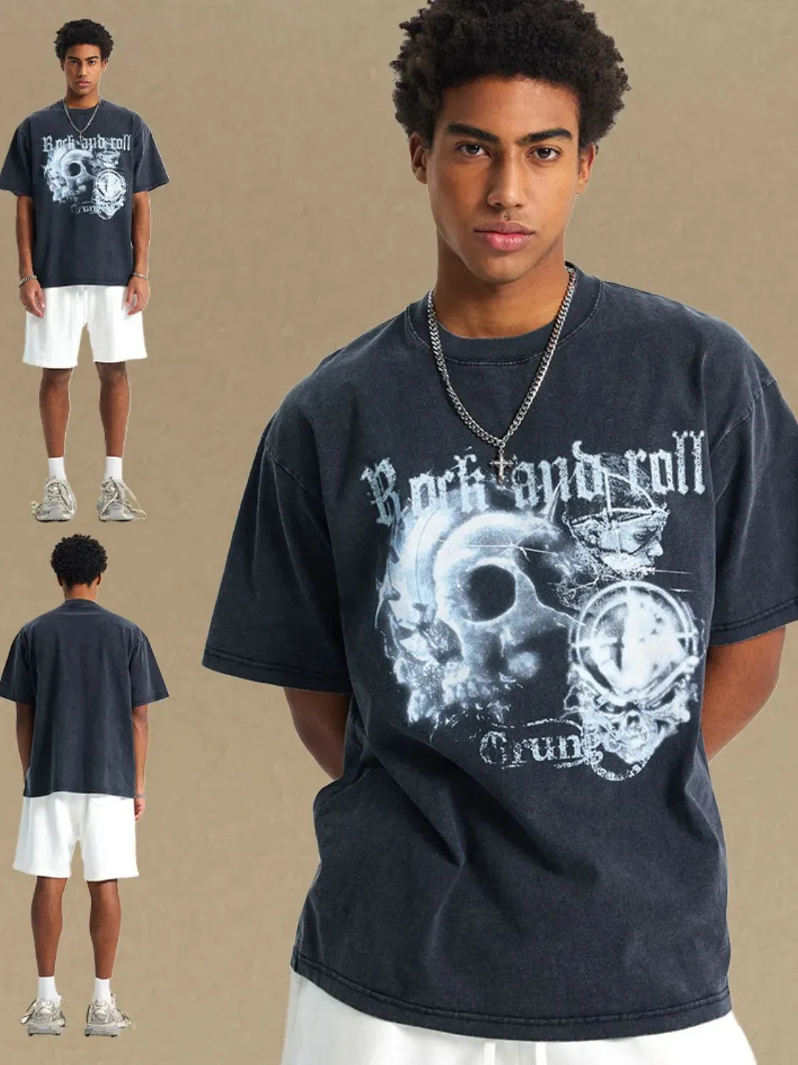 Men's Graphic Round Neck Half Sleeve T-Shirt sold by Gigi Laurent product image thumbnail 5