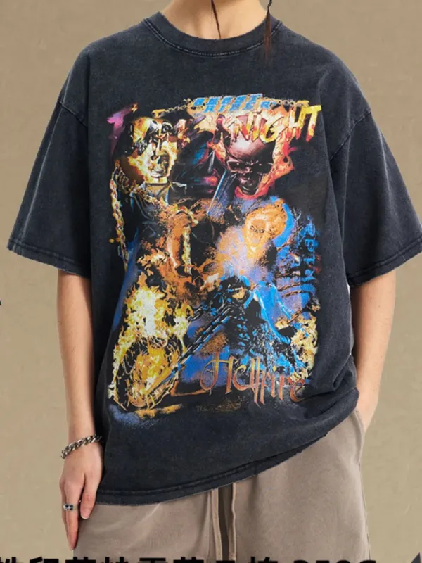 Men's Graphic Round Neck Half Sleeve T-Shirt sold by Gigi Laurent