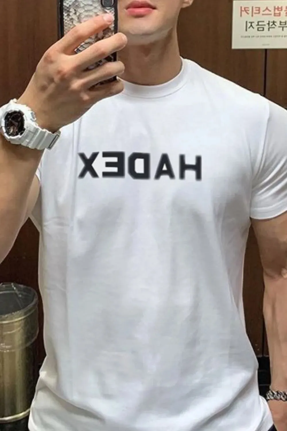 Men's Plus Size Round Neck Letter Graphic T-Shirt sold by Gigi Laurent