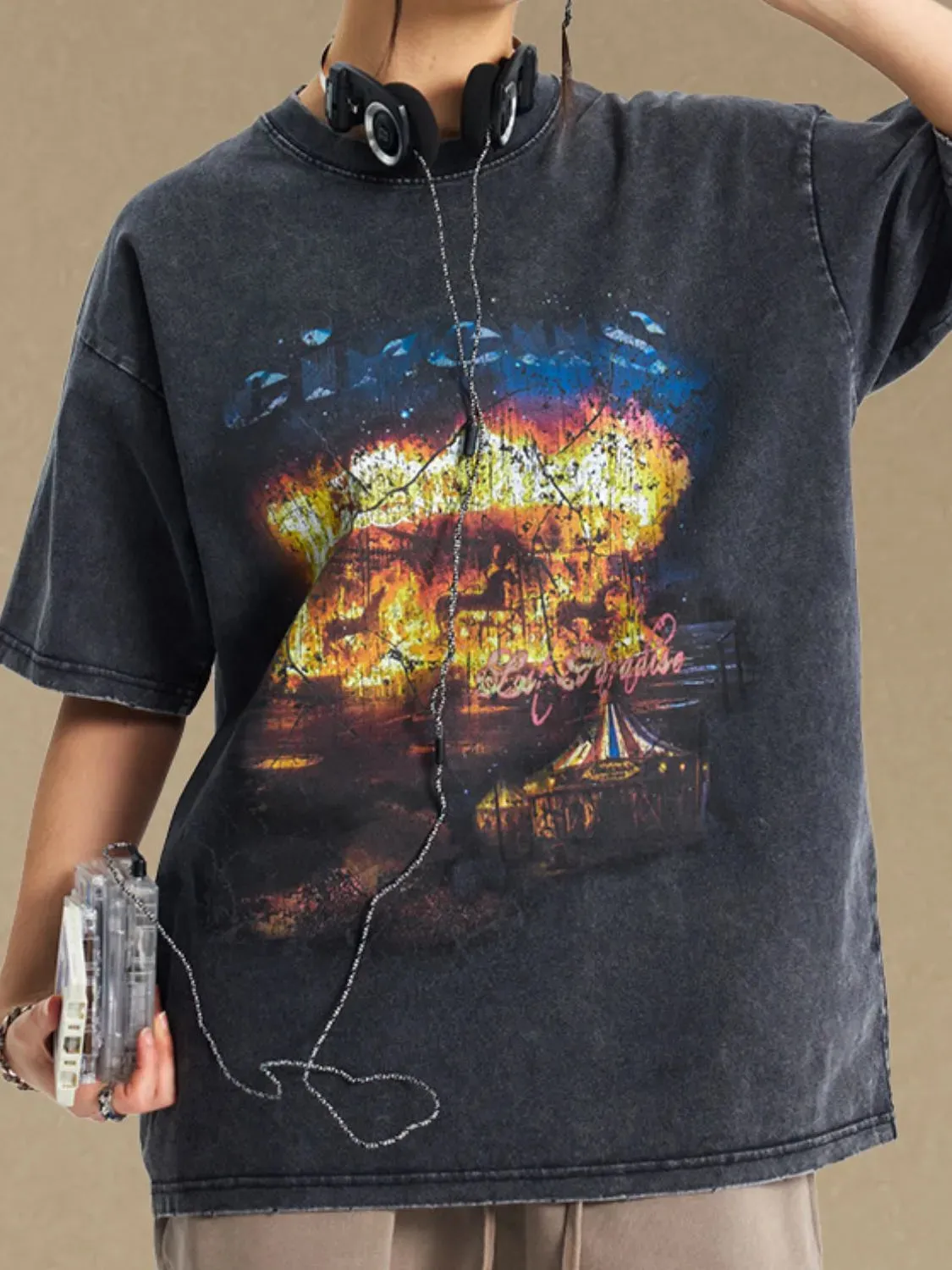 Men's Graphic Round Neck Half Sleeve T-Shirt sold by Gigi Laurent product image thumbnail 2