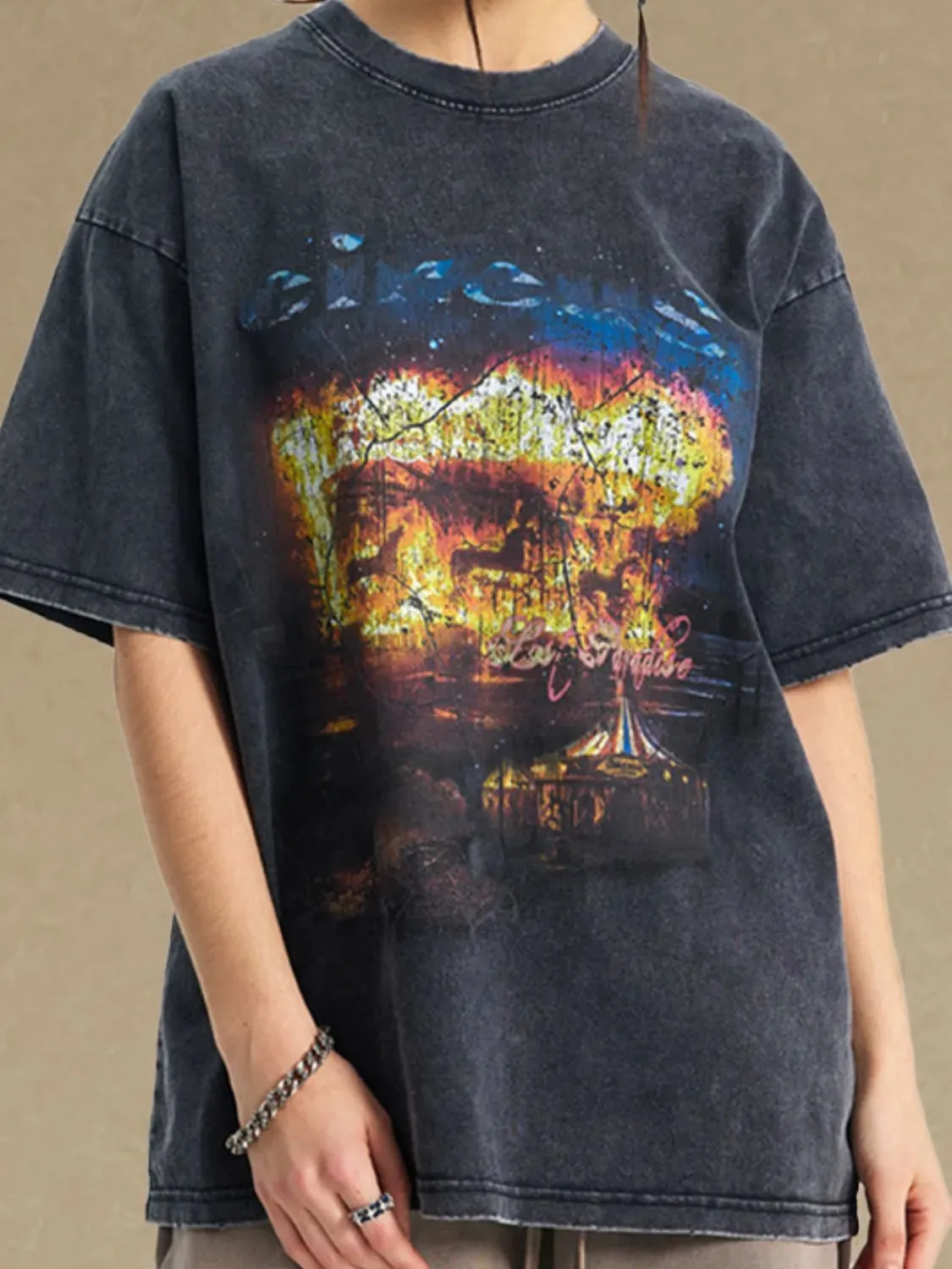 Men's Graphic Round Neck Half Sleeve T-Shirt sold by Gigi Laurent product image thumbnail 4