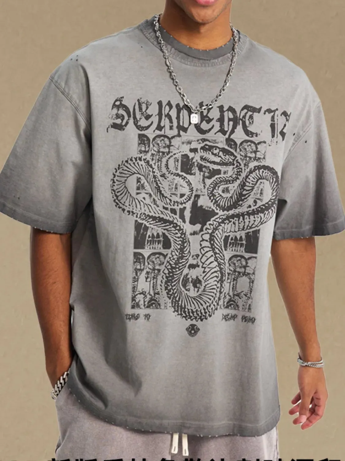 Men's Graphic Round Neck Half Sleeve T-Shirt sold by Gigi Laurent product image thumbnail 2