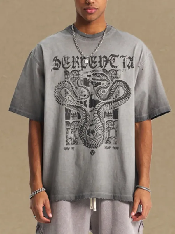 Men's Graphic Round Neck Half Sleeve T-Shirt sold by Gigi Laurent