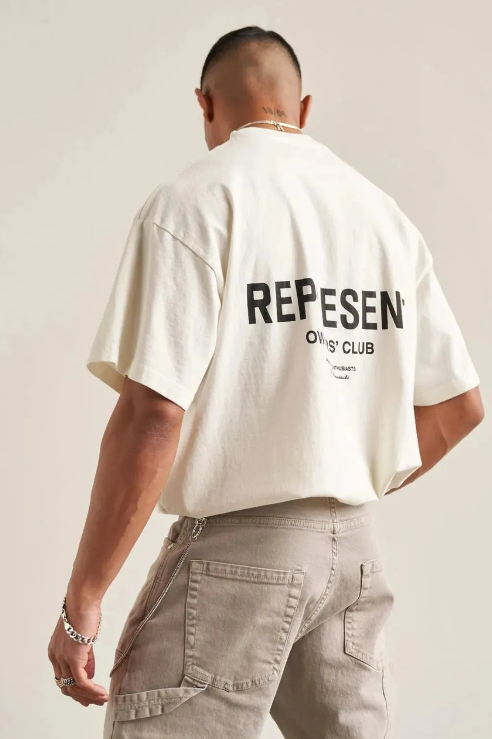 Men's Plus Size Letter Round Neck Half Sleeve T-Shirt sold by Gigi Laurent product image thumbnail 3