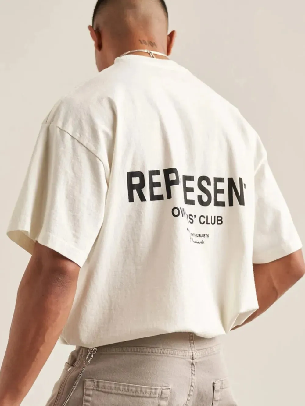 Men's Plus Size Letter Round Neck Half Sleeve T-Shirt sold by Gigi Laurent product image thumbnail 4