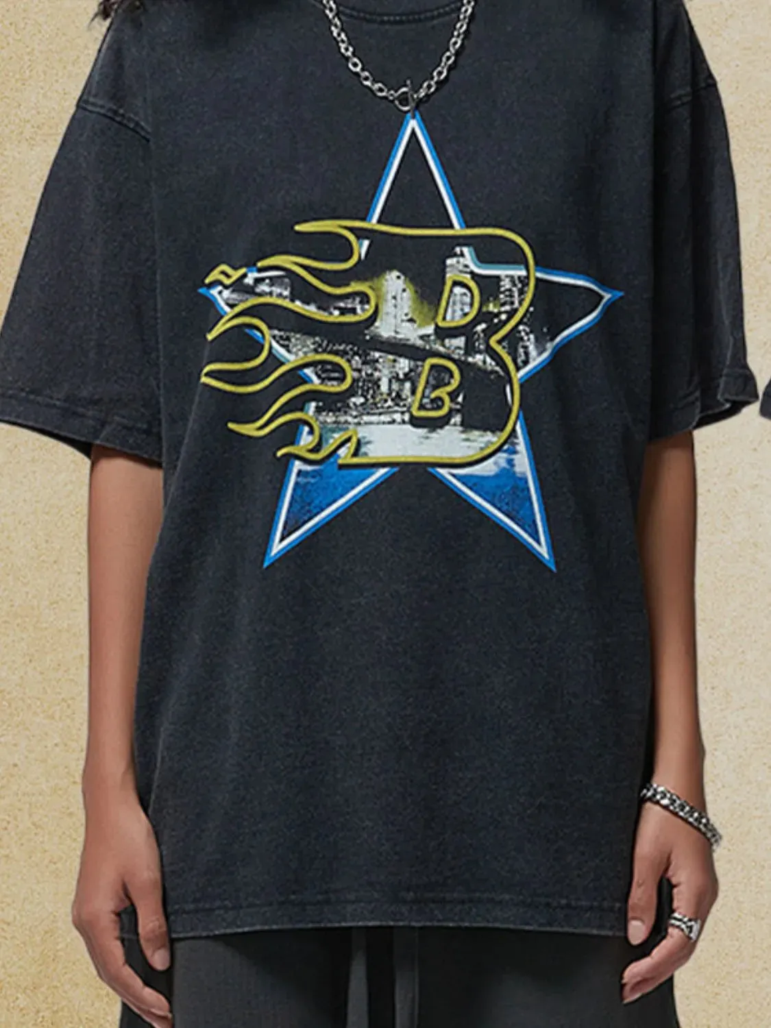 Men's Graphic Round Neck Half Sleeve T-Shirt sold by Gigi Laurent product image thumbnail 5