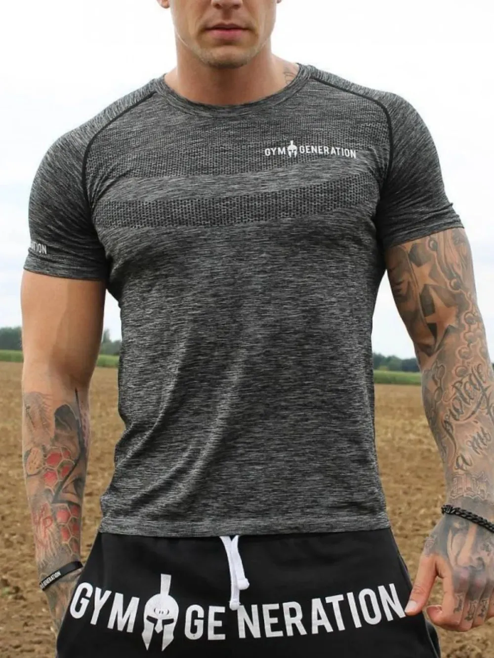 Men's Plus Size Round Neck Short Sleeve T-Shirt sold by Gigi Laurent product image thumbnail 4