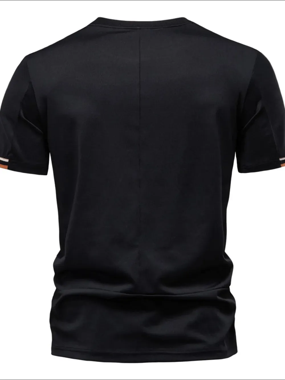 Men's Embroidered Round Neck T-Shirt sold by Gigi Laurent product image thumbnail 2