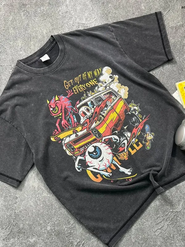 Men's Round Neck Half Sleeve Graphic T-Shirt sold by Gigi Laurent