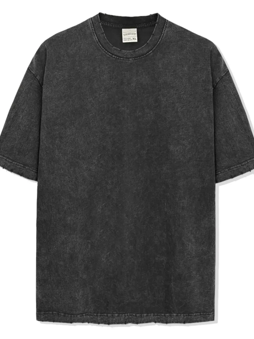 Men's Full Size Round Neck Washed T-Shirt Plus Size sold by Gigi Laurent product image thumbnail 2