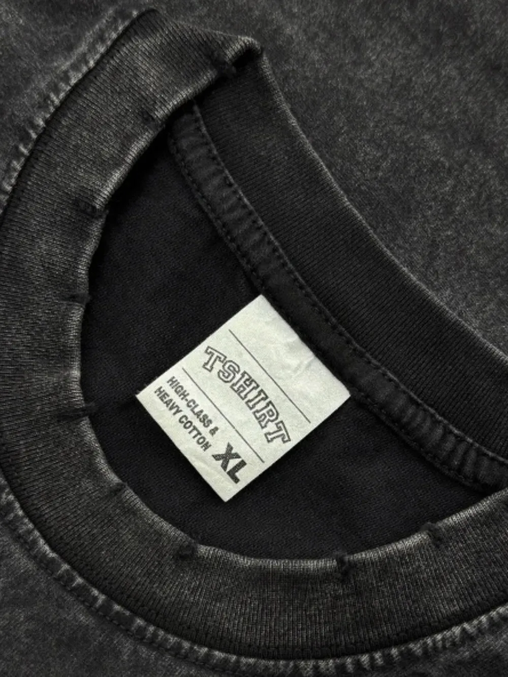 Men's Full Size Round Neck Washed T-Shirt Plus Size sold by Gigi Laurent product image thumbnail 3