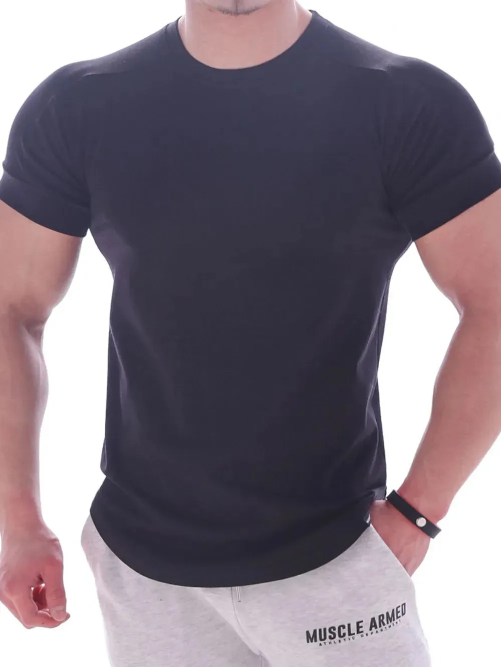 Men's Round Neck Short Sleeve T-Shirt sold by Gigi Laurent product image thumbnail 5