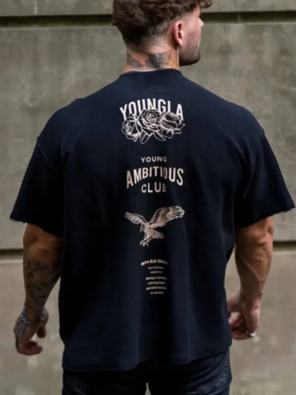 Men's Plus Size Graphic Round Neck Short Sleeve T-Shirt sold by Gigi Laurent