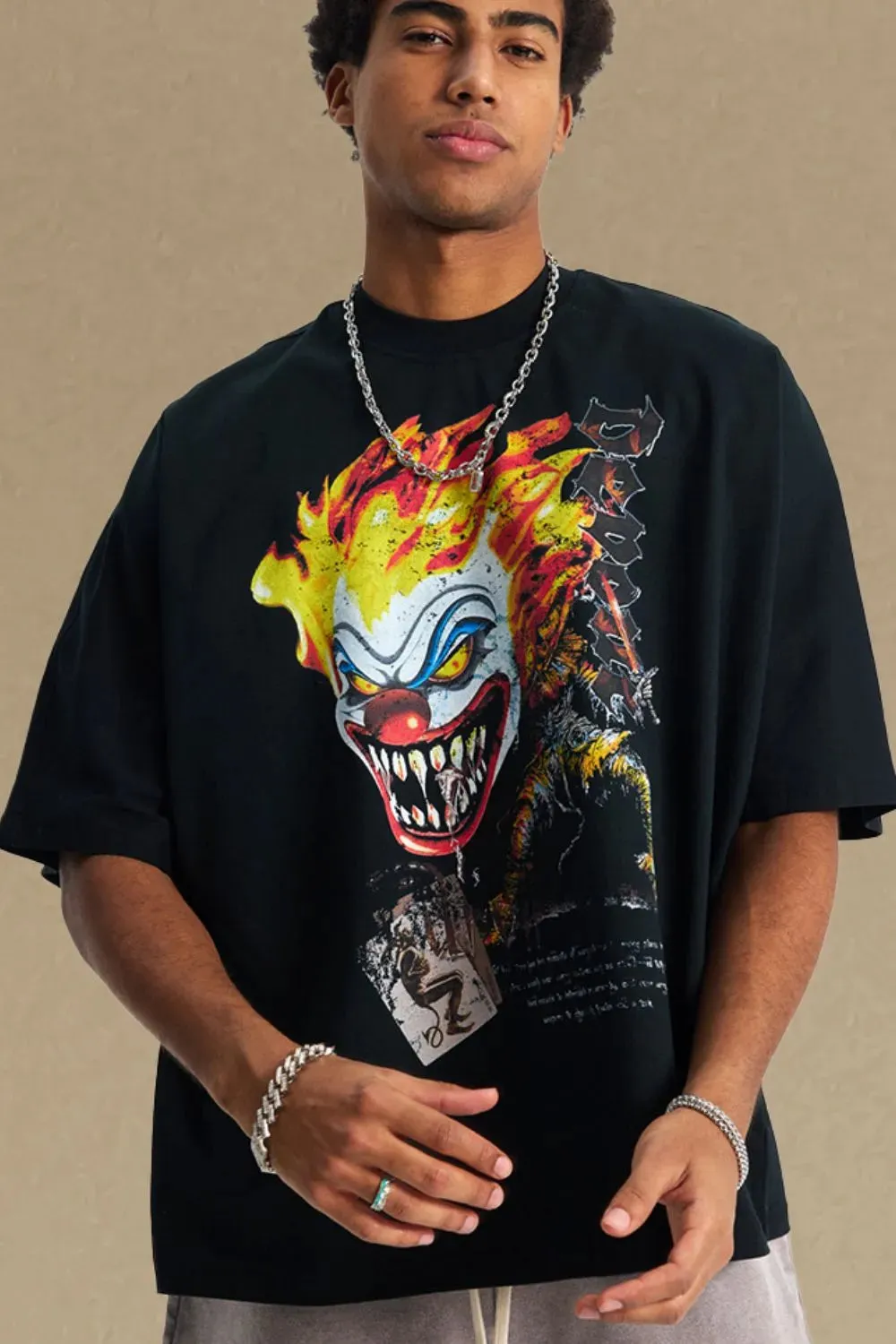 Men's Graphic Round Neck Half Sleeve T-Shirt sold by Gigi Laurent product image thumbnail 2