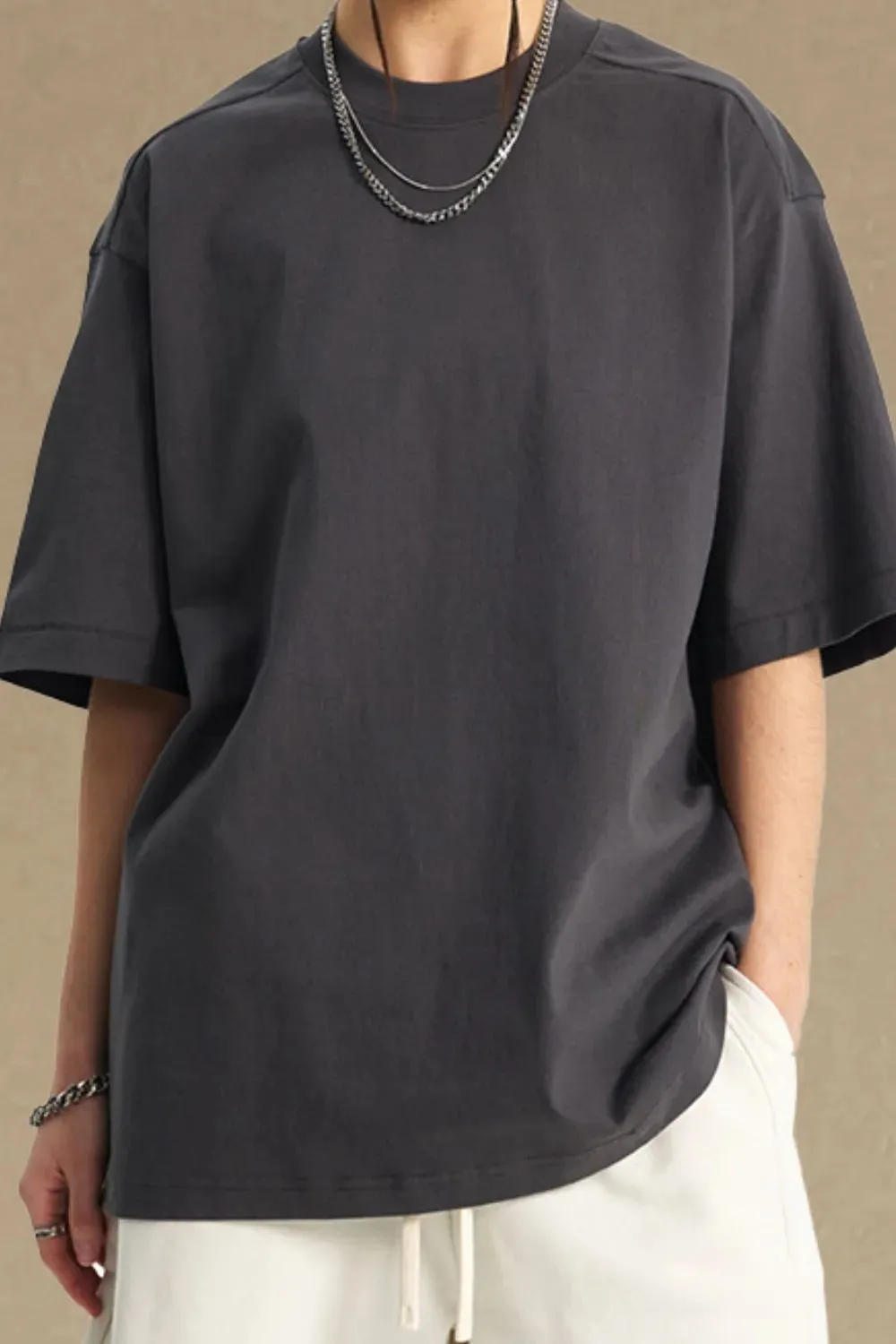 Men's Round Neck Half Sleeve T-Shirt sold by Gigi Laurent product image thumbnail 4