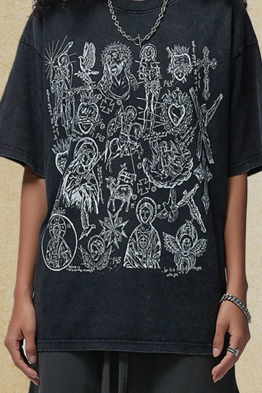 Men's Graphic Round Neck Half Sleeve T-Shirt sold by Gigi Laurent product image thumbnail 4