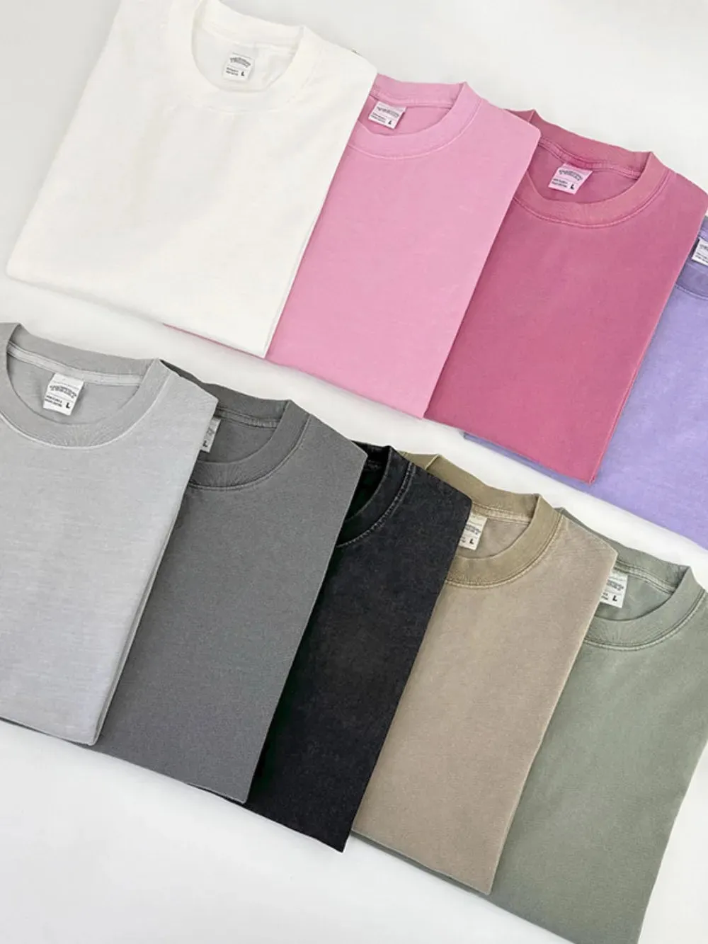 Men's Full Size Round Neck Washed T-Shirt Plus Size sold by Gigi Laurent product image thumbnail 2