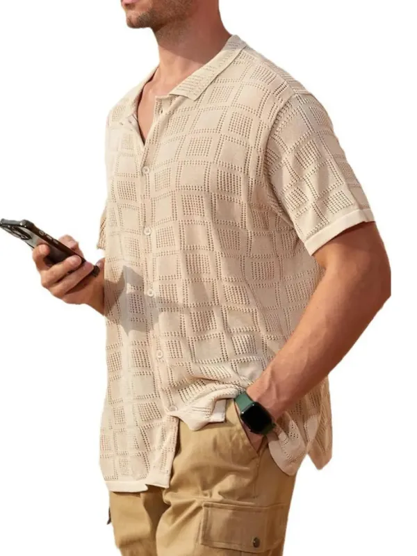 Men's Full Size Button Down Short Sleeve Plus Size sold by Gigi Laurent