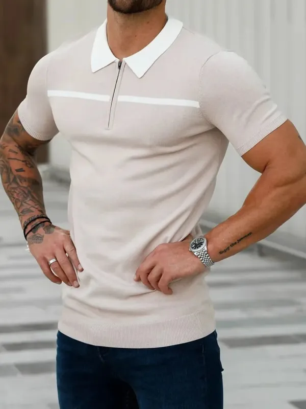 Men's Plus Size Collared Neck Short Sleeve Polo sold by Gigi Laurent