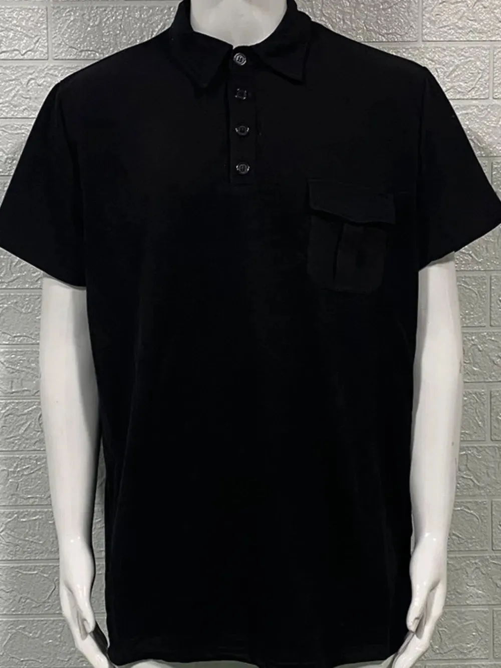 Men's Full Size Collared Neck Short Sleeve Polo Plus Size sold by Gigi Laurent product image thumbnail 2