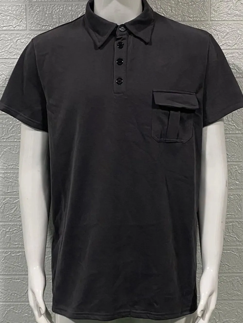 Men's Full Size Collared Neck Short Sleeve Polo Plus Size sold by Gigi Laurent product image thumbnail 4