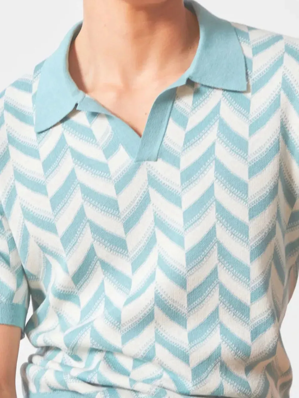 Men's Plus Size Contrast Short Sleeve Polo sold by Gigi Laurent product image thumbnail 3