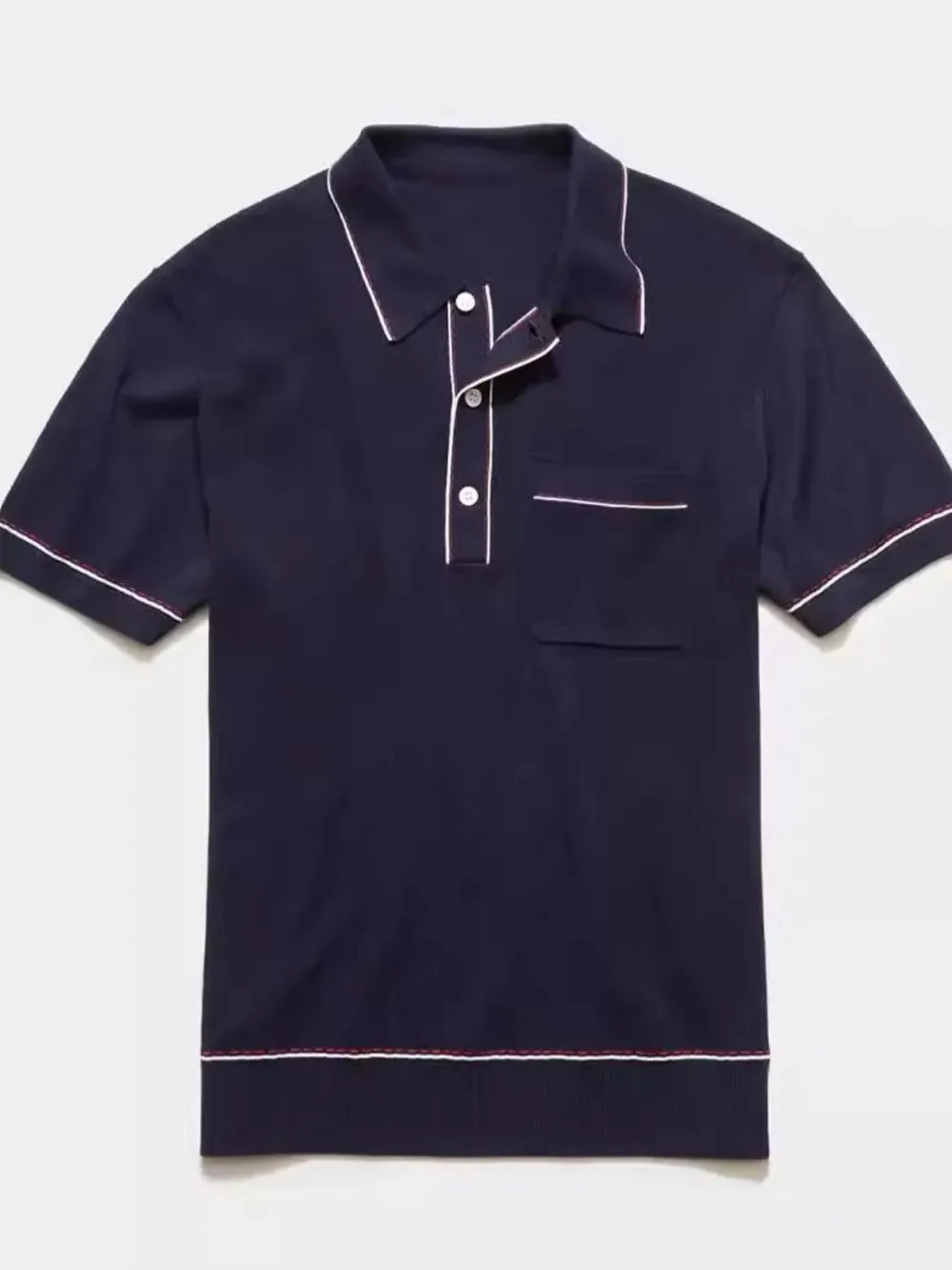 Men's Plus Size Button Detail Short Sleeve Polo sold by Gigi Laurent product image thumbnail 2