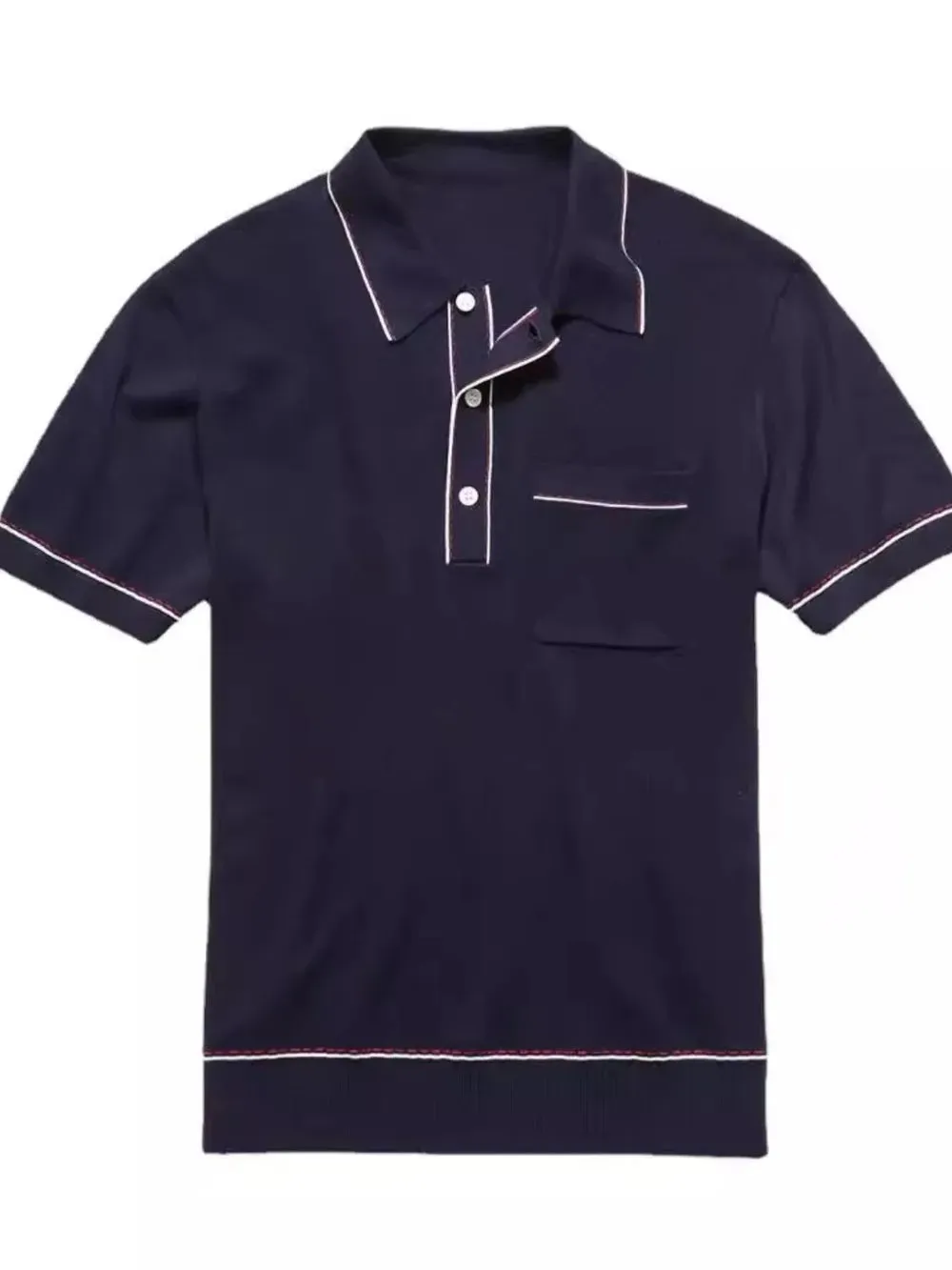 Men's Plus Size Button Detail Short Sleeve Polo sold by Gigi Laurent product image thumbnail 4