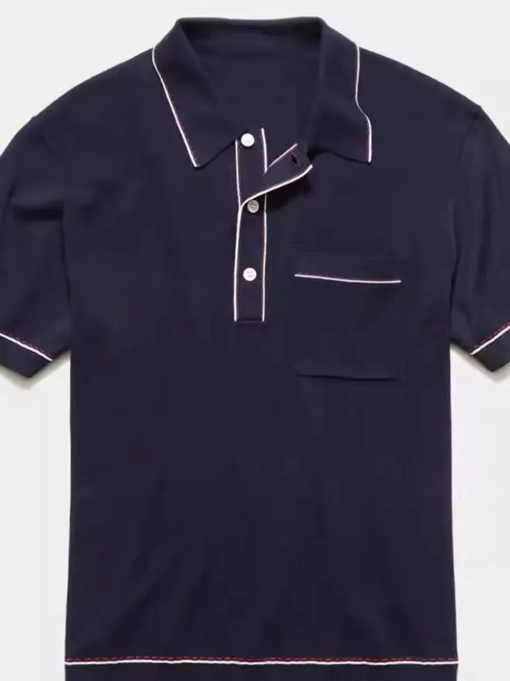 Men's Plus Size Button Detail Short Sleeve Polo sold by Gigi Laurent product image thumbnail 3