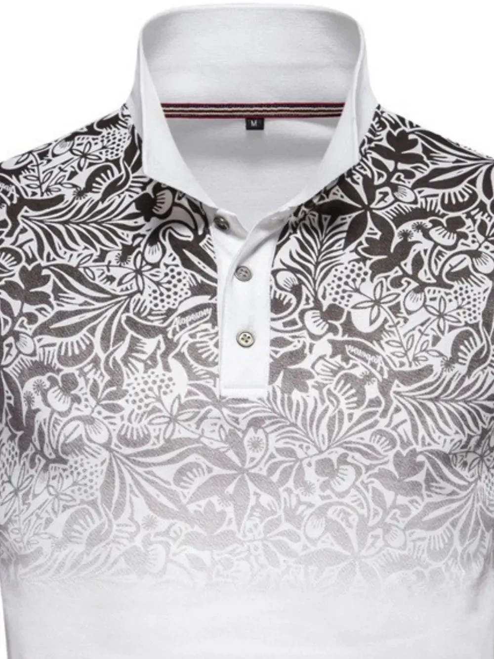 Men's Printed Collared Neck Short Sleeve Polo sold by Gigi Laurent product image thumbnail 4