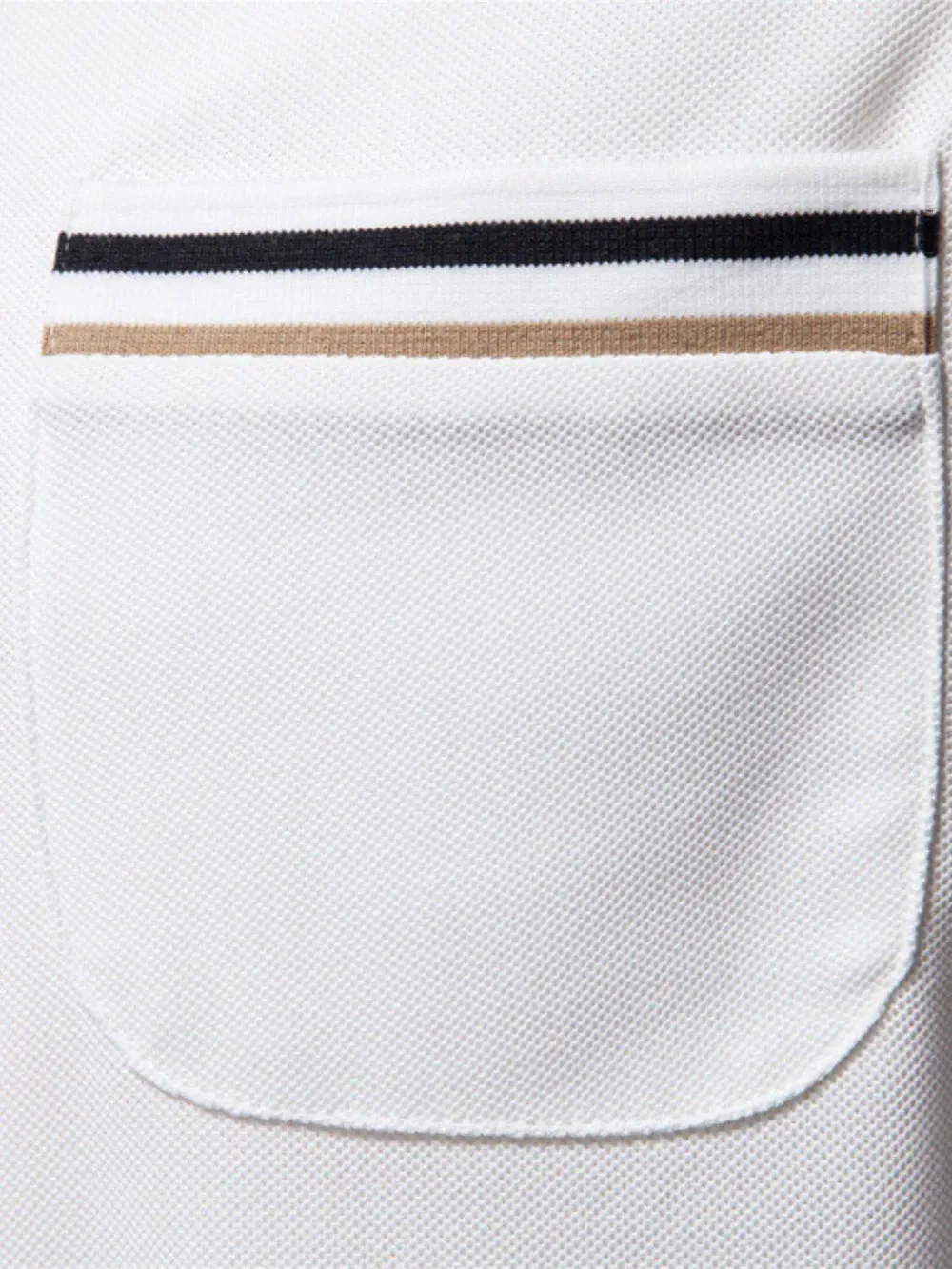 Men's Short Sleeve Collared Neck Striped Polo sold by Gigi Laurent product image thumbnail 3