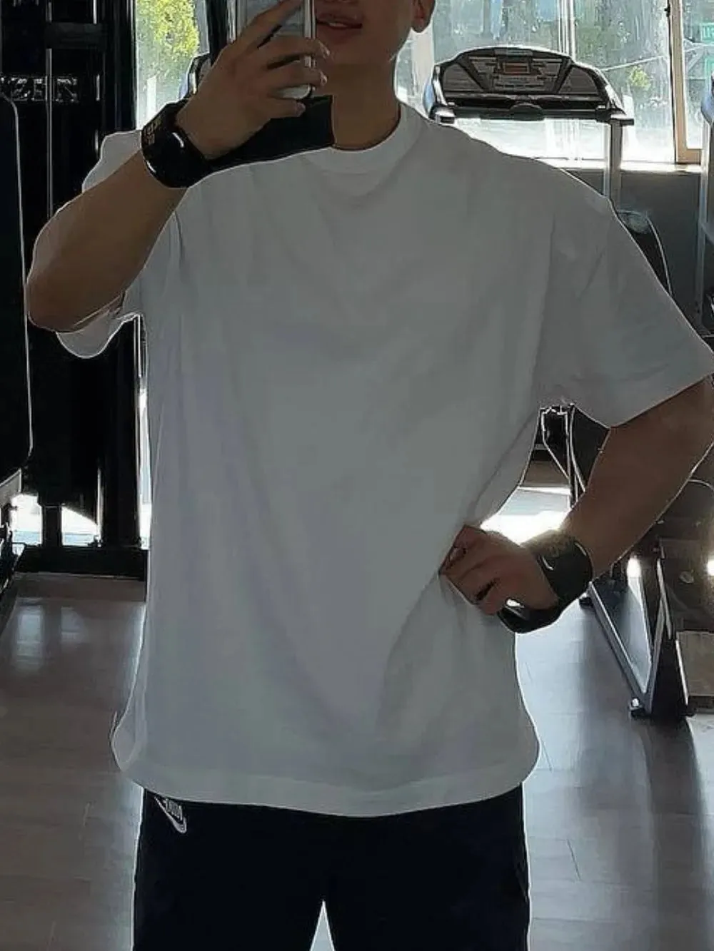 Men's Plus Size Letter Round Neck Short Sleeve T-Shirt sold by Gigi Laurent product image thumbnail 3