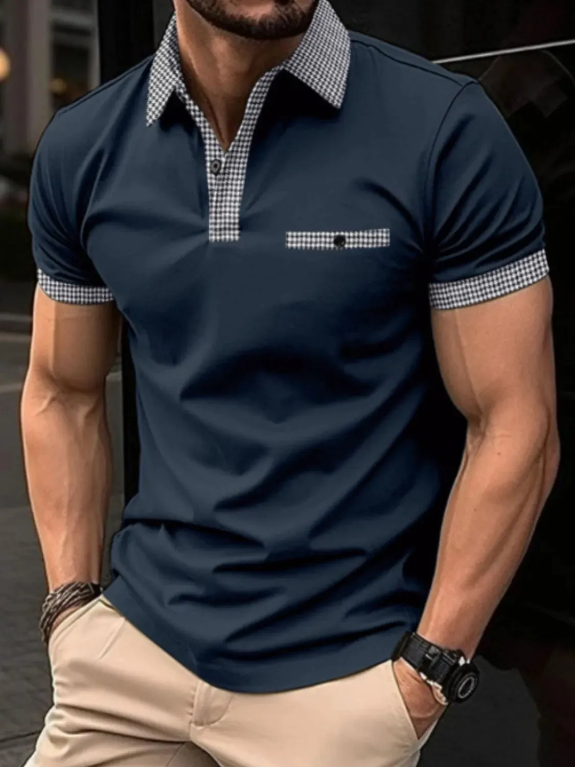 Men's Full Size Collared Neck Short Sleeve Polo Plus Size sold by Gigi Laurent product image thumbnail 4