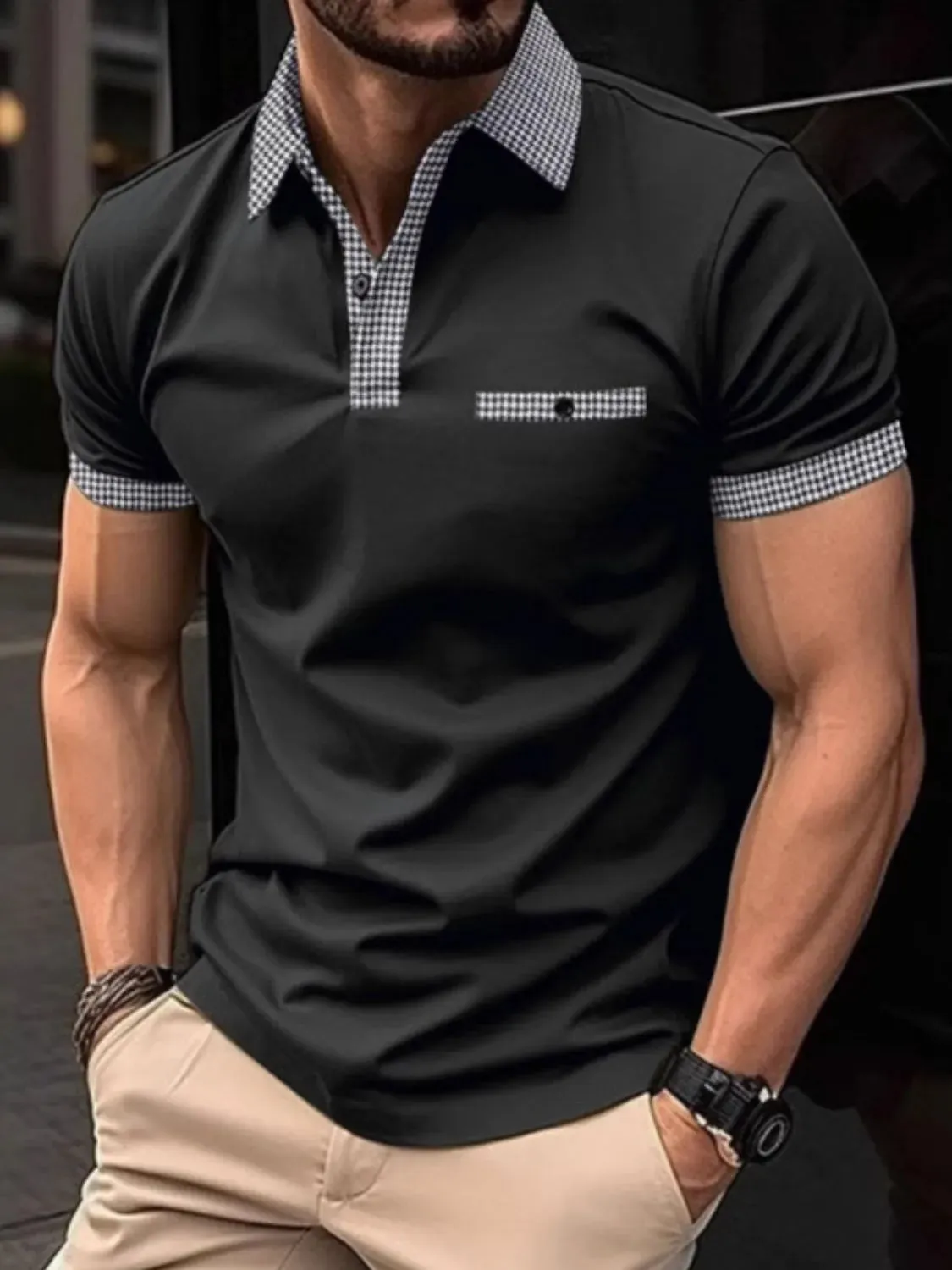 Men's Full Size Collared Neck Short Sleeve Polo Plus Size sold by Gigi Laurent product image thumbnail 3