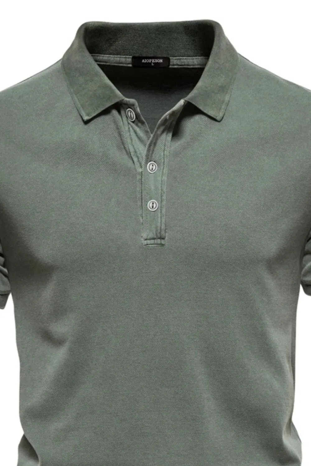 Men's Collared Neck Button Detail Short Sleeve Polo sold by Gigi Laurent product image thumbnail 5