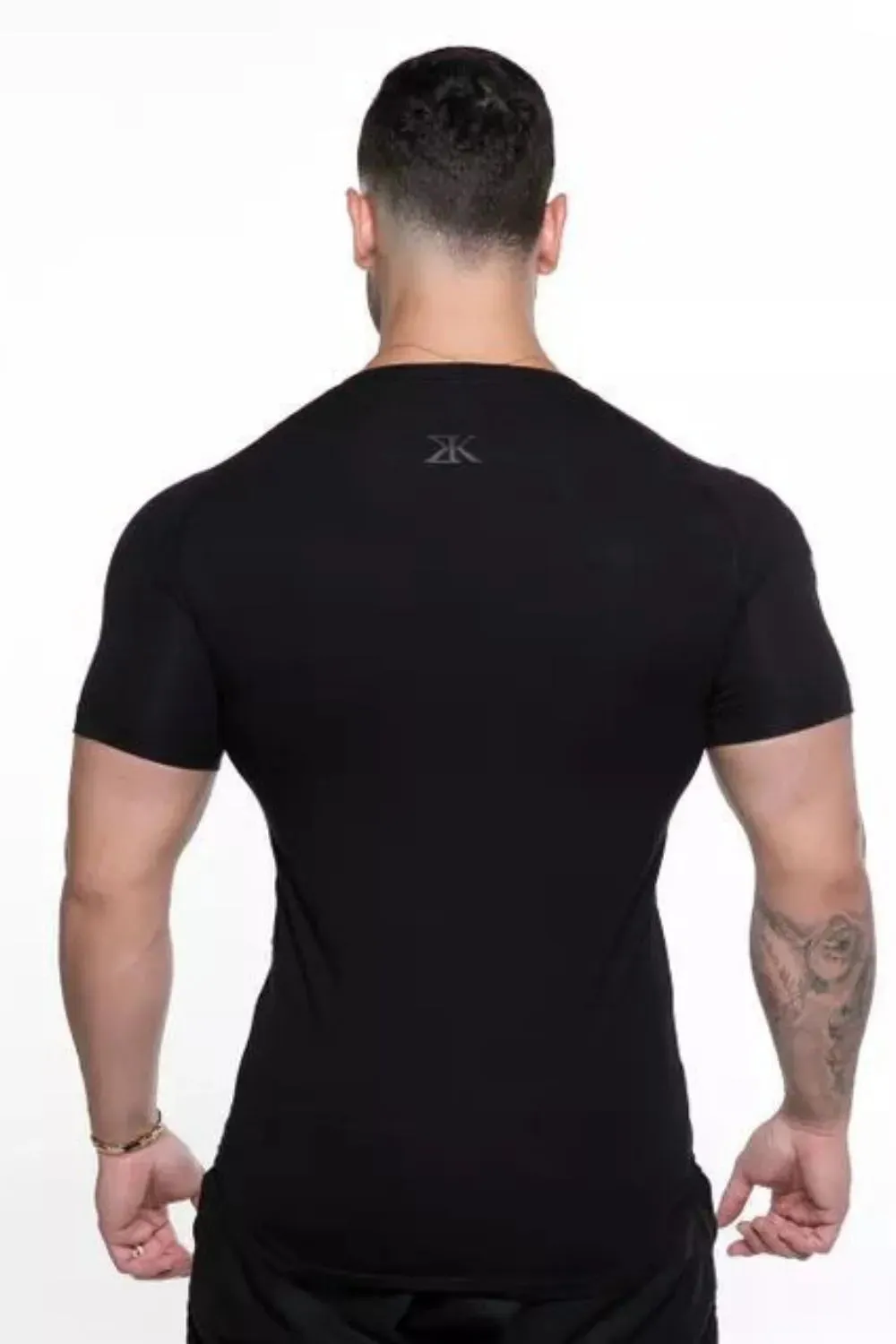 Men's Plus Size Letter Round Neck Short Sleeve T-Shirt sold by Gigi Laurent product image thumbnail 5