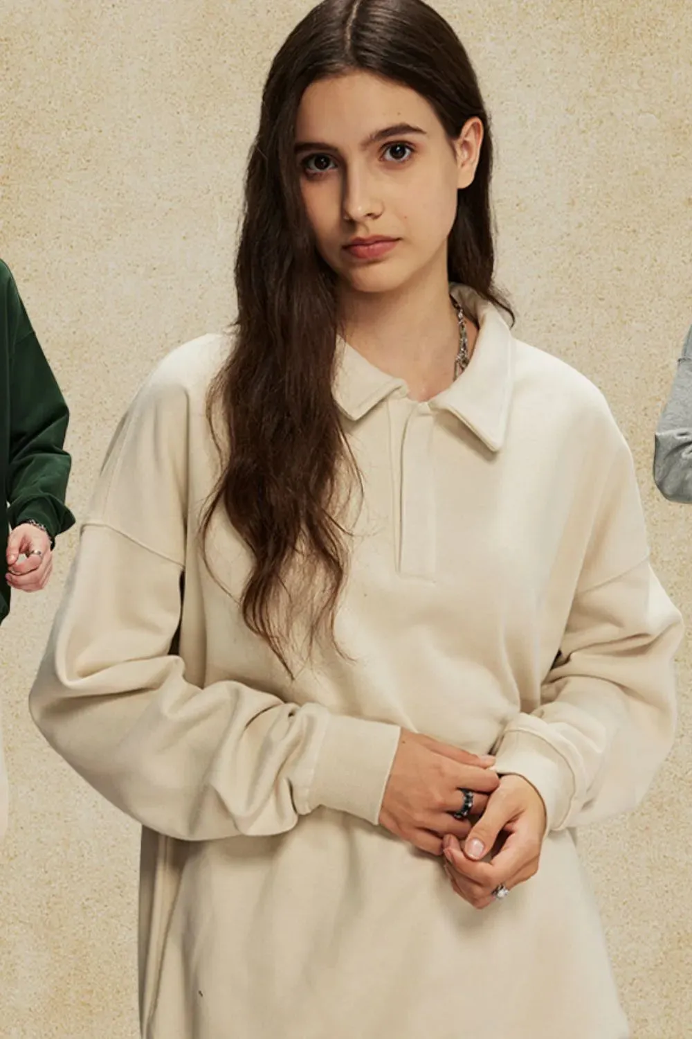 Men's Collared Neck Long Sleeve Polo sold by Gigi Laurent product image thumbnail 5