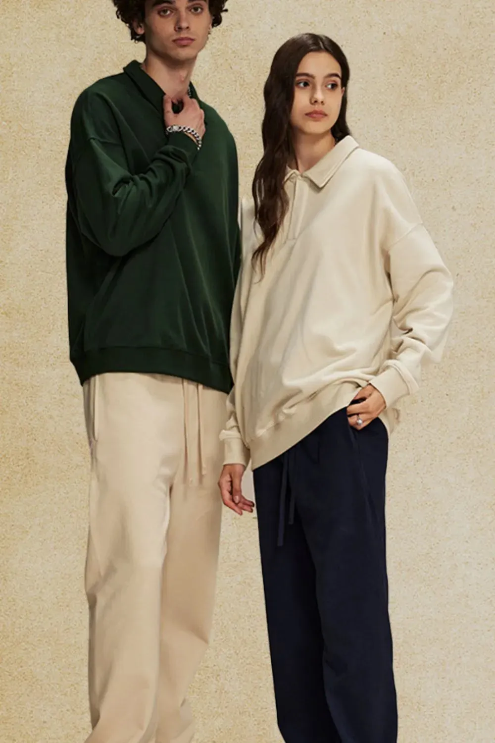 Men's Collared Neck Long Sleeve Polo sold by Gigi Laurent product image thumbnail 2