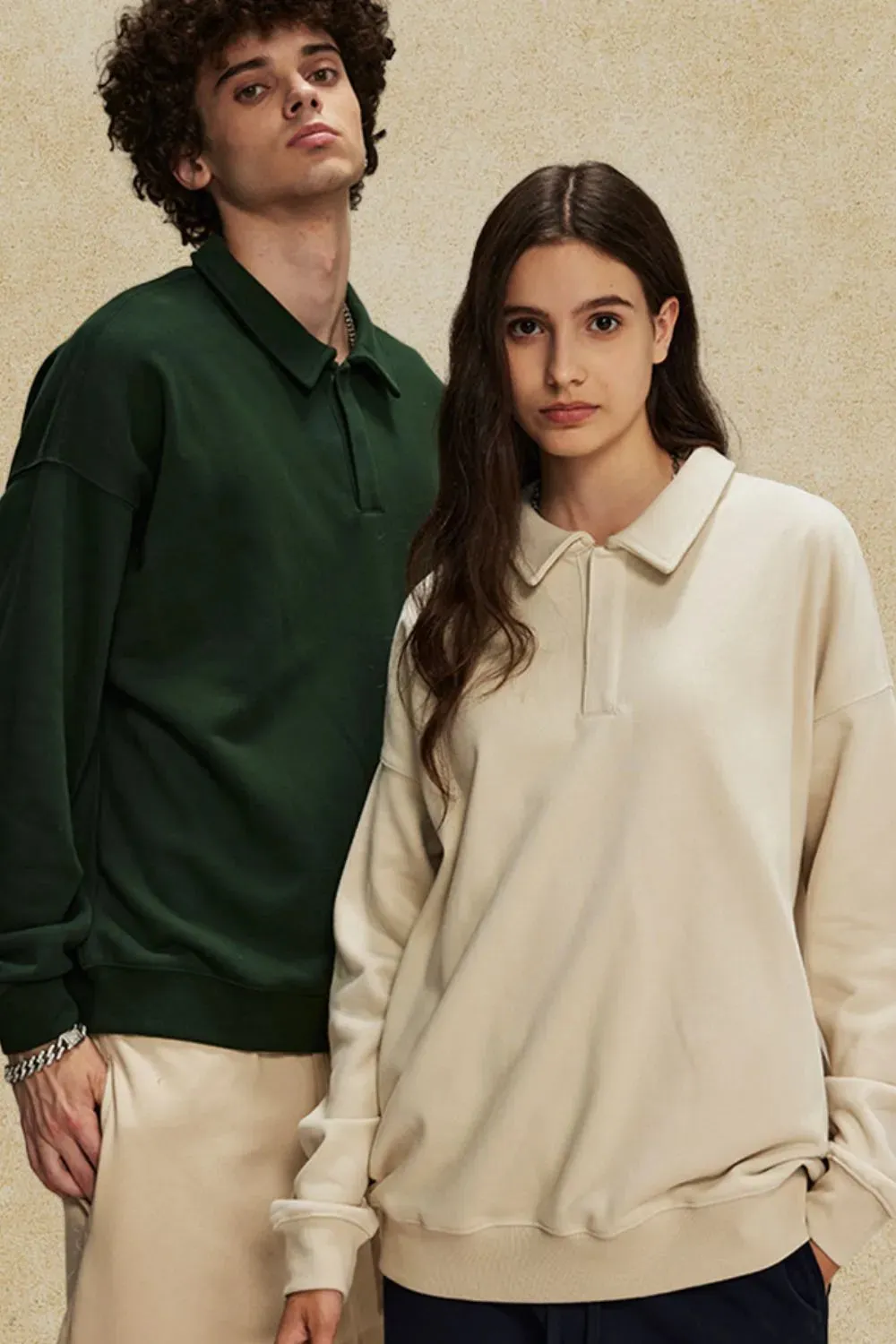 Men's Collared Neck Long Sleeve Polo sold by Gigi Laurent product image thumbnail 4