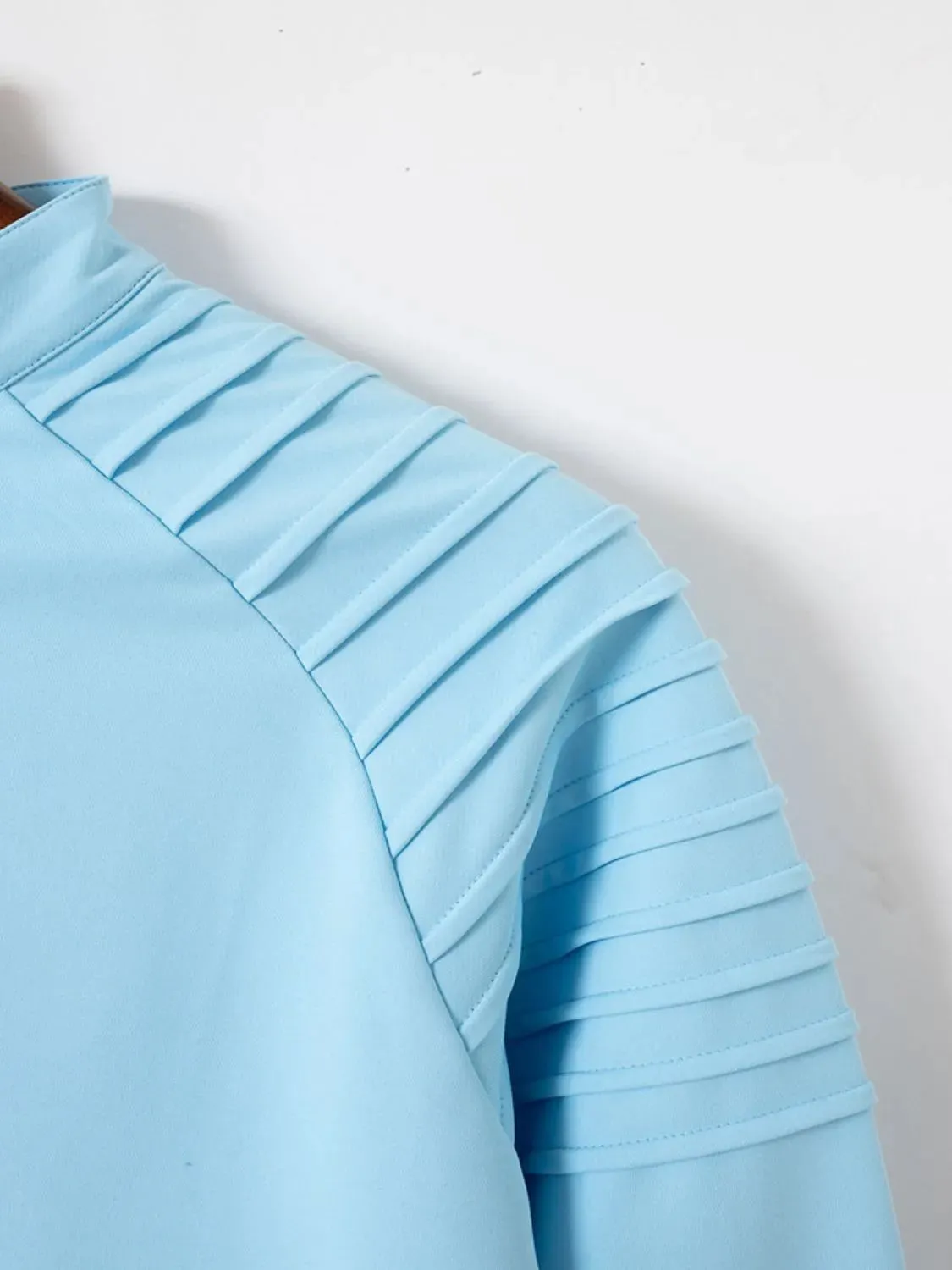 Men's Full Size Quarter Zip Long Sleeve Polo Plus Size sold by Gigi Laurent product image thumbnail 2