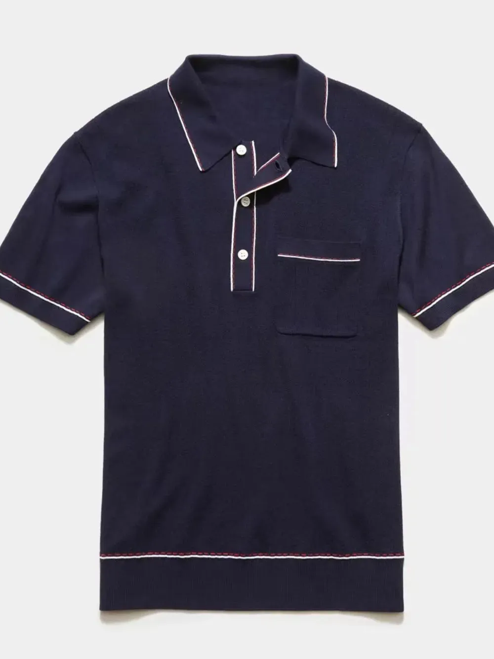 Men's Plus Size Button Detail Short Sleeve Polo sold by Gigi Laurent product image thumbnail 4