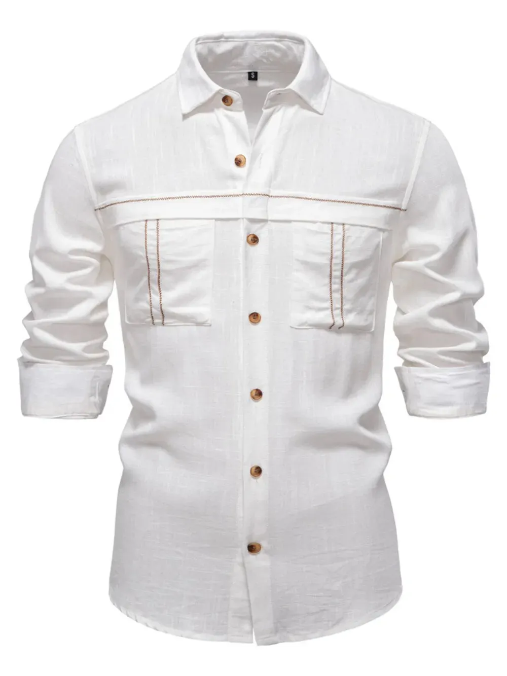 Men's Button Down Collared Neck Shirt sold by Gigi Laurent product image thumbnail 5