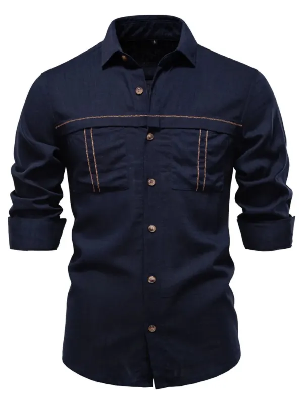 Men's Button Down Collared Neck Shirt sold by Gigi Laurent